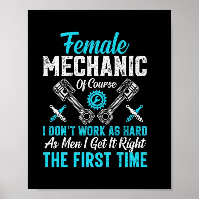 Female Mechanic Poster (Front)