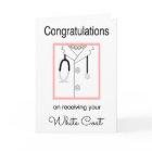 Female Medical White Coat Congratulations Card