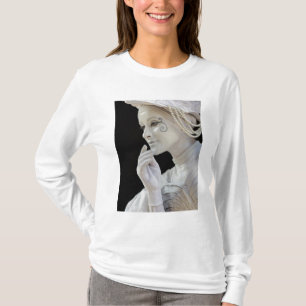 Female mime performing on street corner T-Shirt