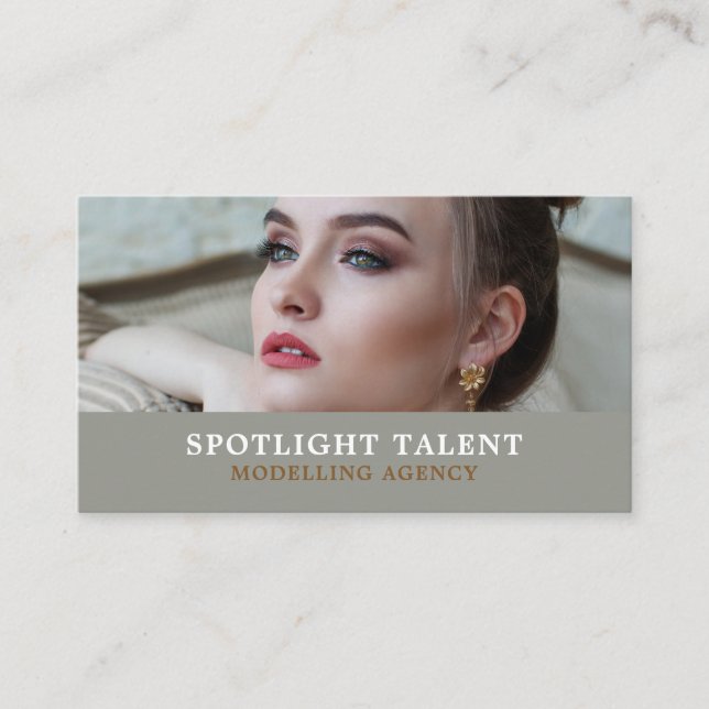 Female Model, Modelling Agency, Model Agent Business Card (Front)