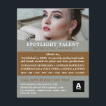 Female Model, Modelling Agency, Model Agent Flyer<br><div class="desc">Female Model,  Modelling Agency,  Model Agent Advertising Flyers By The Business Card Store.</div>