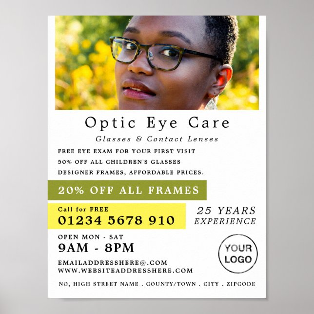 Female Model, Optician, Technical Practitioner Poster (Front)