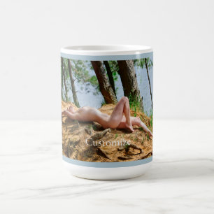 Female Model Sunbathing Thunder_Cove Coffee Mug