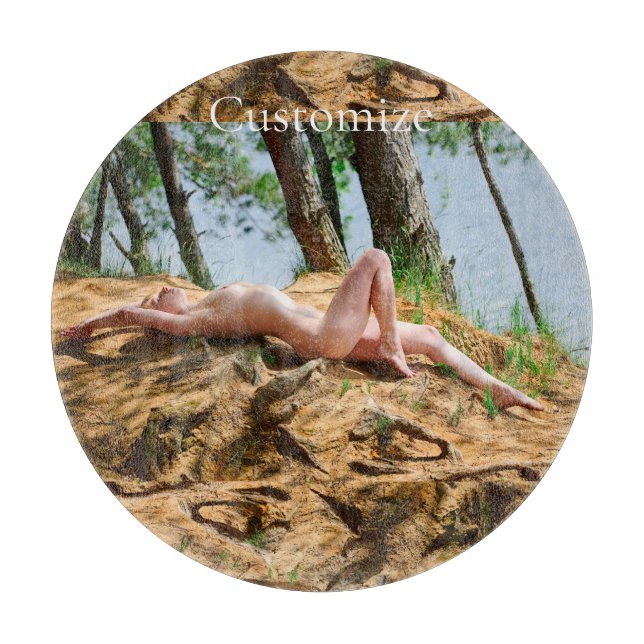 Female Model Sunbathing Thunder_Cove  Cutting Board (Front)