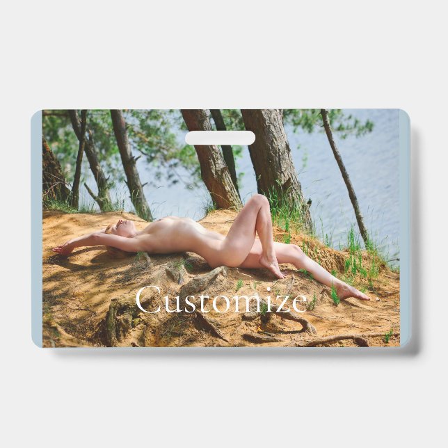 Female Model Sunbathing Thunder_Cove  ID Badge (Front)