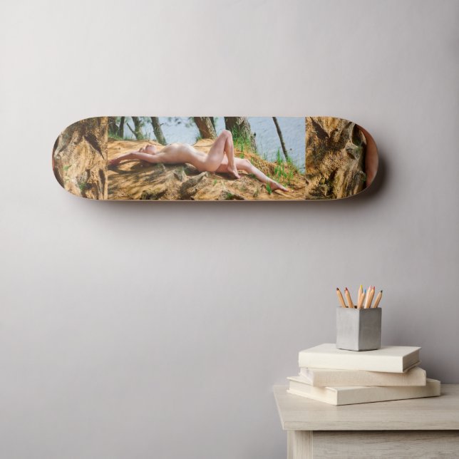 Female Model Sunbathing Thunder_Cove  Skateboard (Wall Art (Horz))