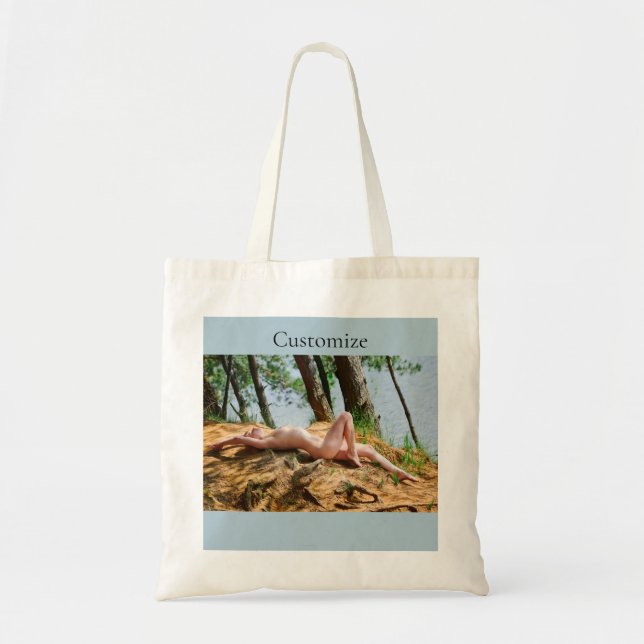 Female Model Sunbathing Thunder_Cove  Tote Bag (Front)