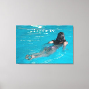 Female Model Swimming Thunder_Cove Canvas Print