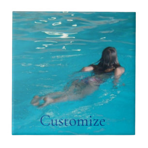Female Model Swimming Thunder_Cove Ceramic Tile