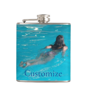 Female Model Swimming Thunder_Cove Hip Flask