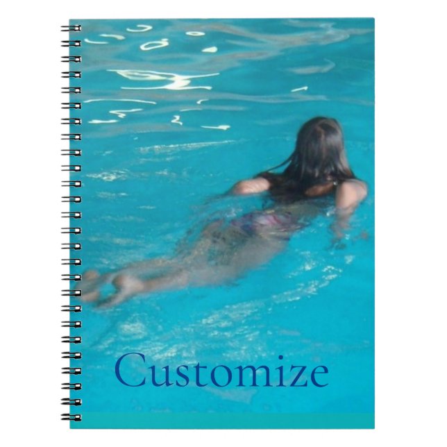 Female Model Swimming Thunder_Cove Notebook (Front)