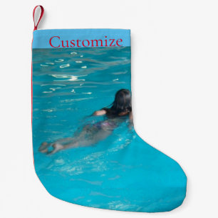 Female Model Swimming Thunder_Cove Small Christmas Stocking