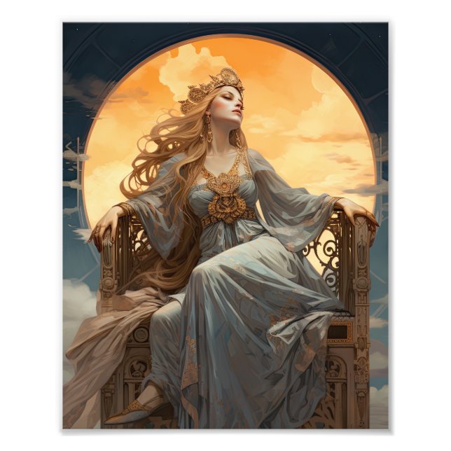 Female Moon Goddess Photo Print (Front)