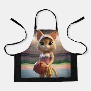Female Netball Cat, Apron