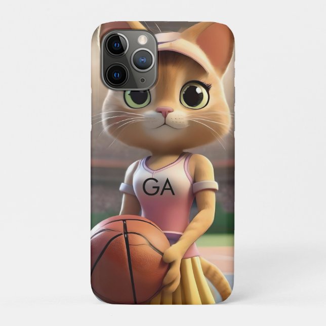 Female Netball Cat,  Case-Mate iPhone Case (Back)
