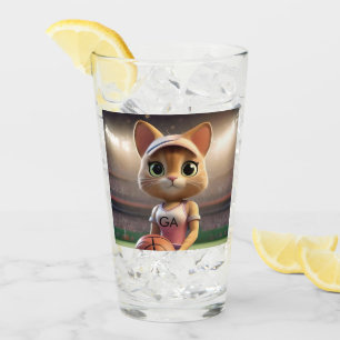 Female Netball Cat, Glass