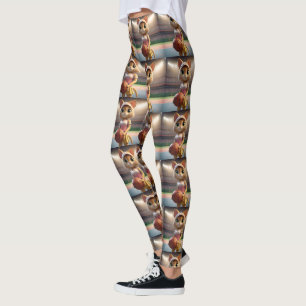 Female Netball Cat,  Leggings