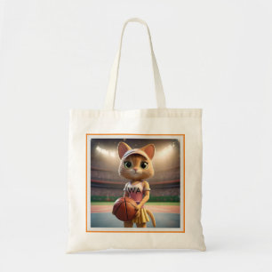 Female Netball Cat,  Tote Bag