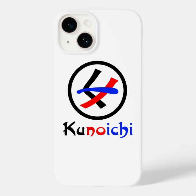 Female Ninja Kunoichi くノ一 Case-Mate iPhone Case (Back)