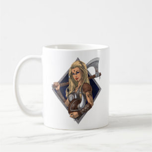 Female Norse Viking Warrior Coffee Mug