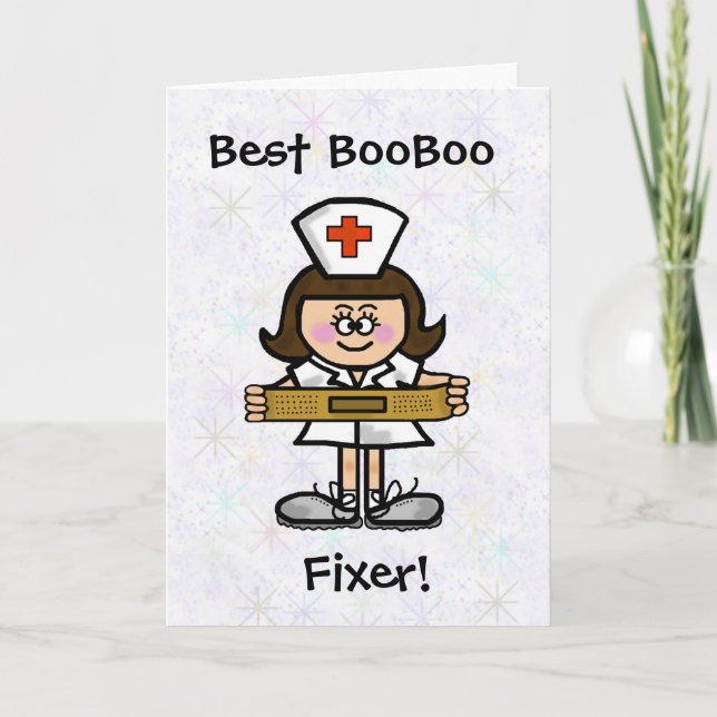 Female Nurse Greeting Card -  Customise It! (Front)