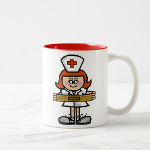 Female Nurse with Red Hair Mug to Customise