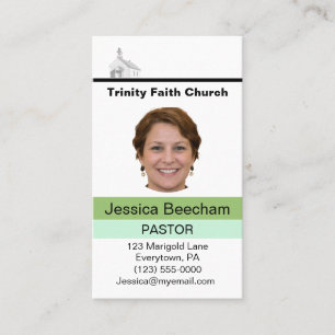Female Pastor Business Card