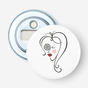 Female Photographer Bottle Opener