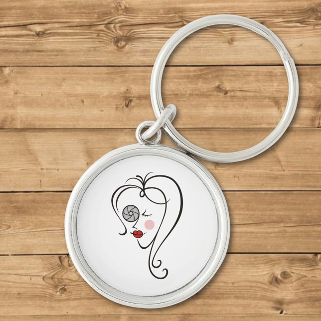 Female Photographer Key Ring (Creator Uploaded)