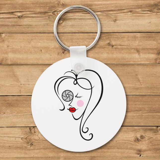Female photographer key ring (Creator Uploaded)