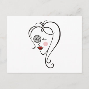 Female Photographer Postcard