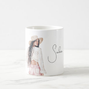 Female Pink Shorts  Coffee Mug