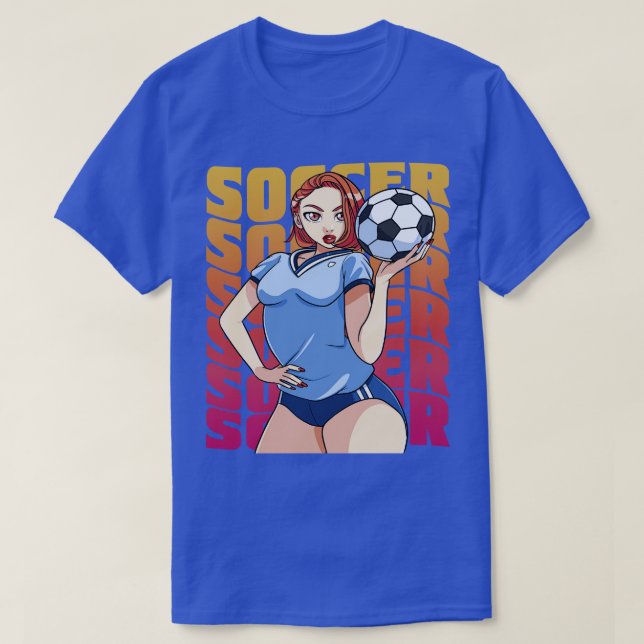 Female Player Boys Girls Goalkeeper Futbol Lover G T-Shirt (Design Front)