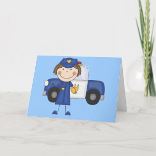 Female Police Officer Tshirts and Gifts Card