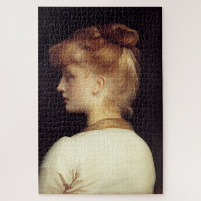 Female Portrait From Behind (by Frederic Leighton) Jigsaw Puzzle (Vertical)