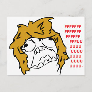 Female Rage Postcard