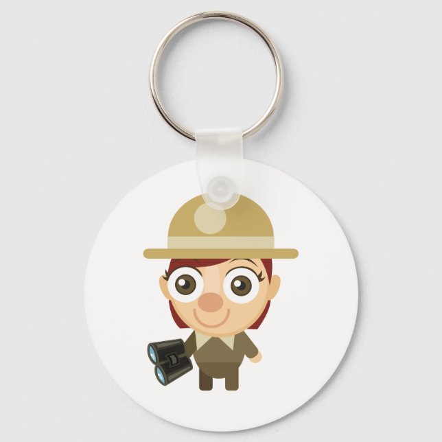 Female Ranger - My Conservation Park Key Ring (Front)