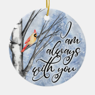 Female Red Cardinal Christmas Ornament Memorial 