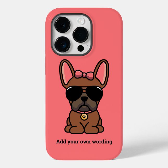 Female Red Fawn French Bulldog Case-Mate iPhone Case (Back)