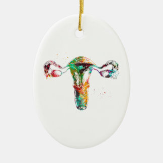Female Reproductive System Ceramic Ornament