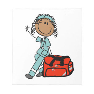 Female Respiratory Therapist or EMT Notepad