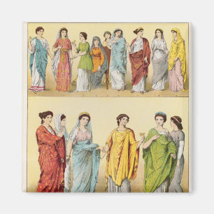 Female Roman Dress Magnet