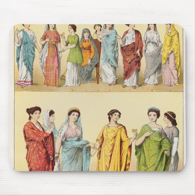 Female Roman Dress Mouse Pad (Front)