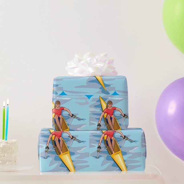 Female Rower Wrapping Paper (Creator Uploaded)