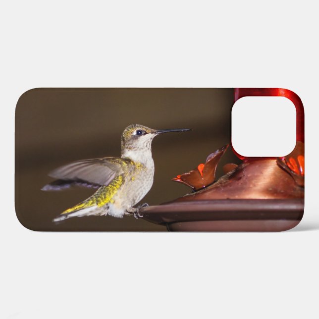 Female Ruby-throated Hummingbird iPhone Case (Back (Horizontal))