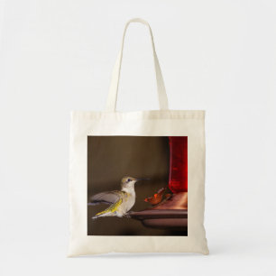 Female Ruby-throated Hummingbird Tote Bag