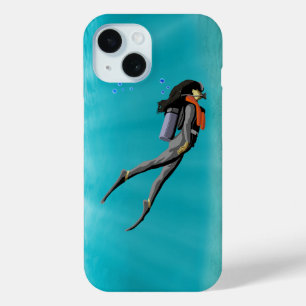 Female S.C.U.B.A. Diver iPhone 15 Case