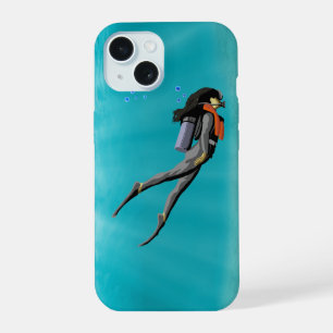 Female S.C.U.B.A. Diver iPhone 15 Case