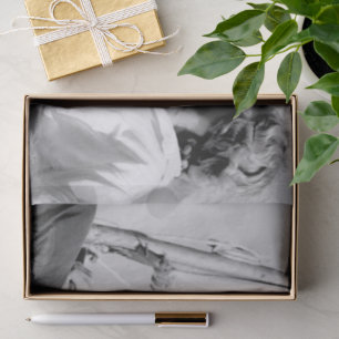 Female Sailor (Veronica White) Black & White Photo Tissue Paper
