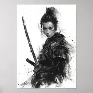 Female Samurai Portrait - Anna Sawai - Straight-on Poster